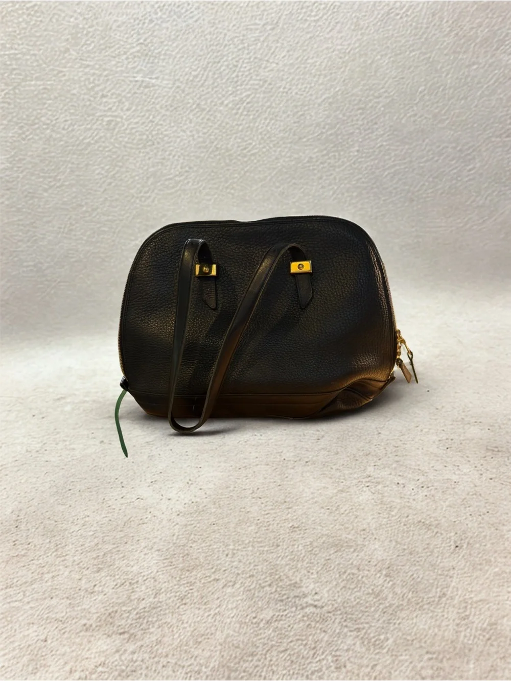 Dooney & Bourke Black Pebble Leather Messenger Crossbody